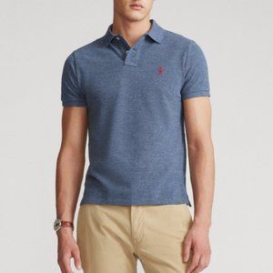 Ralph Lauren men's classic custom slim fit mesh tennis shirt